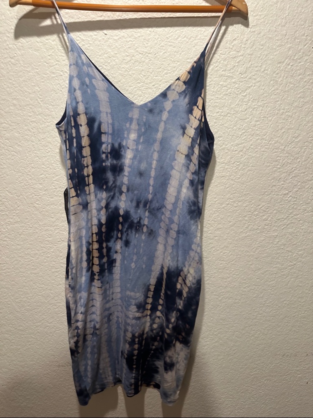 Final Touch Tie-Dye Slip Dress in Navy, blue and beige - Women’s Medium - Picture 6 of 8